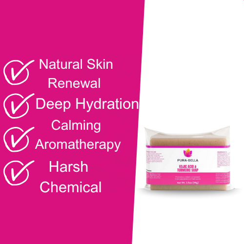 PURA-BELLA KOJIC ACID &amp; TURMERIC SOAP